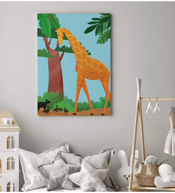 Obraz do detskej izby so žirafou