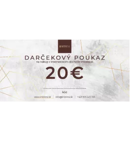 Darčekový poukaz v hodnote 20 eur na nákup na interesi.sk