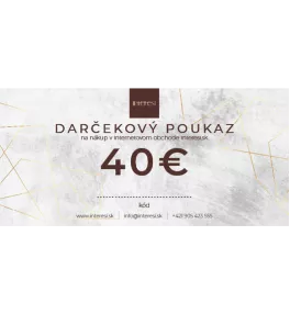 Darčekový poukaz v hodnote 40 eur na nákup na interesi.sk