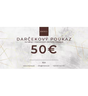 Darčekový poukaz v hodnote 50 eur na nákup na interesi.sk