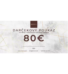 Darčekový poukaz v hodnote 80 eur na nákup na interesi.sk