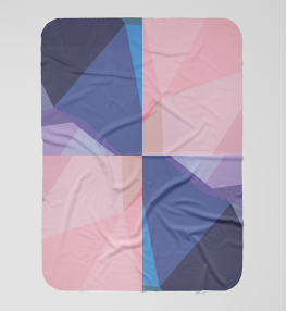 Farebná deka s geometrickými tvarmi