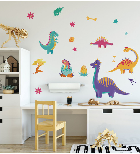 Samolepky na stenu do detskej izby s dinosaurami