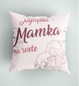 Vankúš ružový Najlepšia mamka na svete