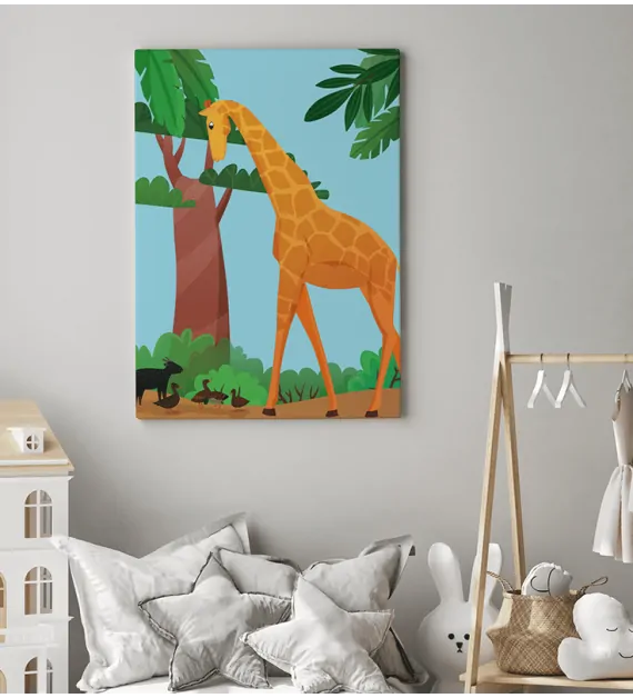 Obraz do detskej izby so žirafou