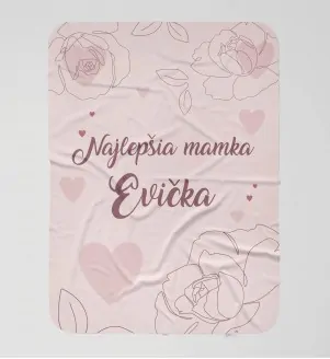 Ružová deka ako darček pre mamky